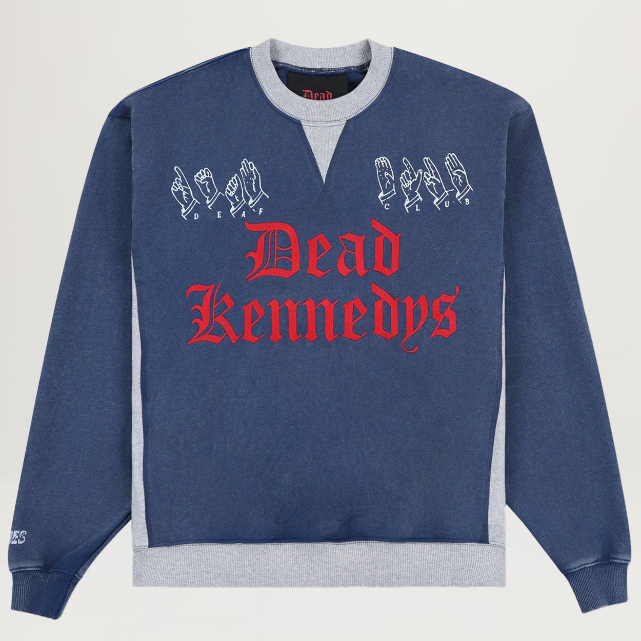 Pleasures Deaf Club Crewneck (Navy)