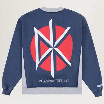 Pleasures Deaf Club Crewneck (Navy)