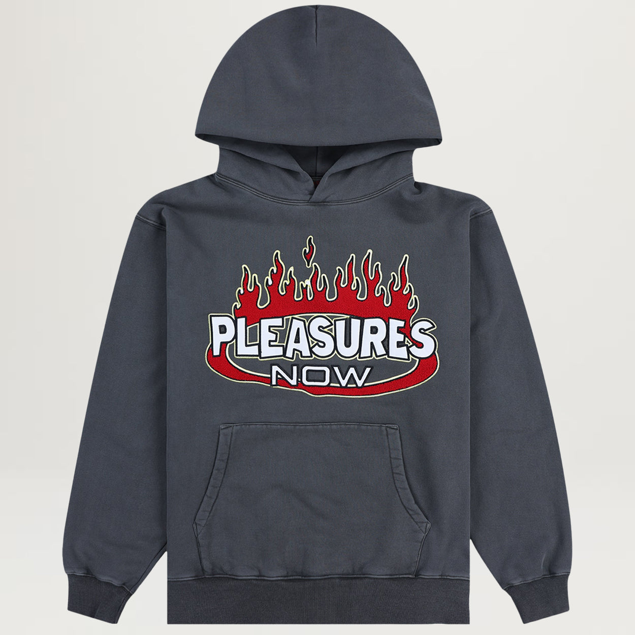 Pleasures Flame Hoodie (Faded Black)