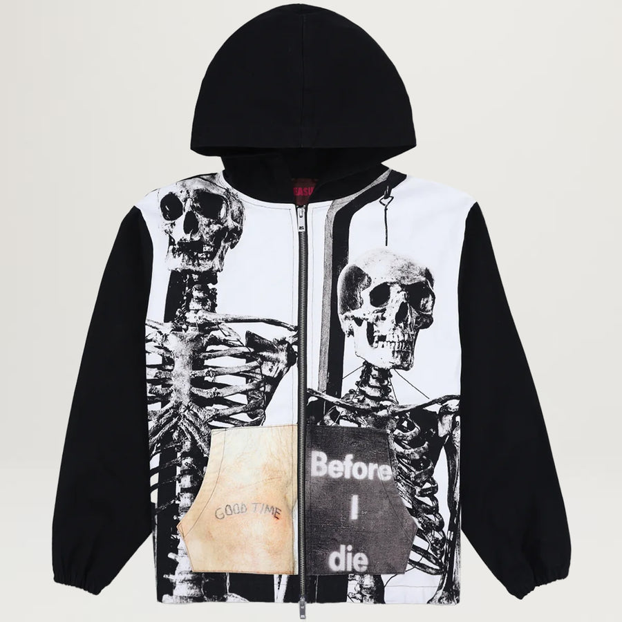 Pleasures Good Time Zip Up Poncho Hoodie (Black)