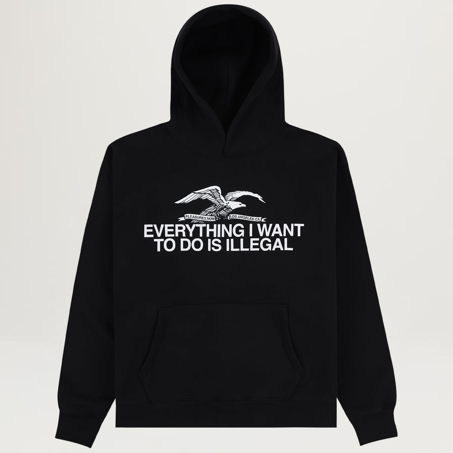Pleasures Illegal Hoodie (Black)