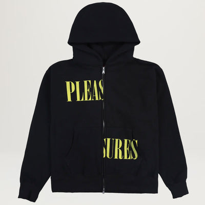 Pleasures Split Zip Hoodie (Black)