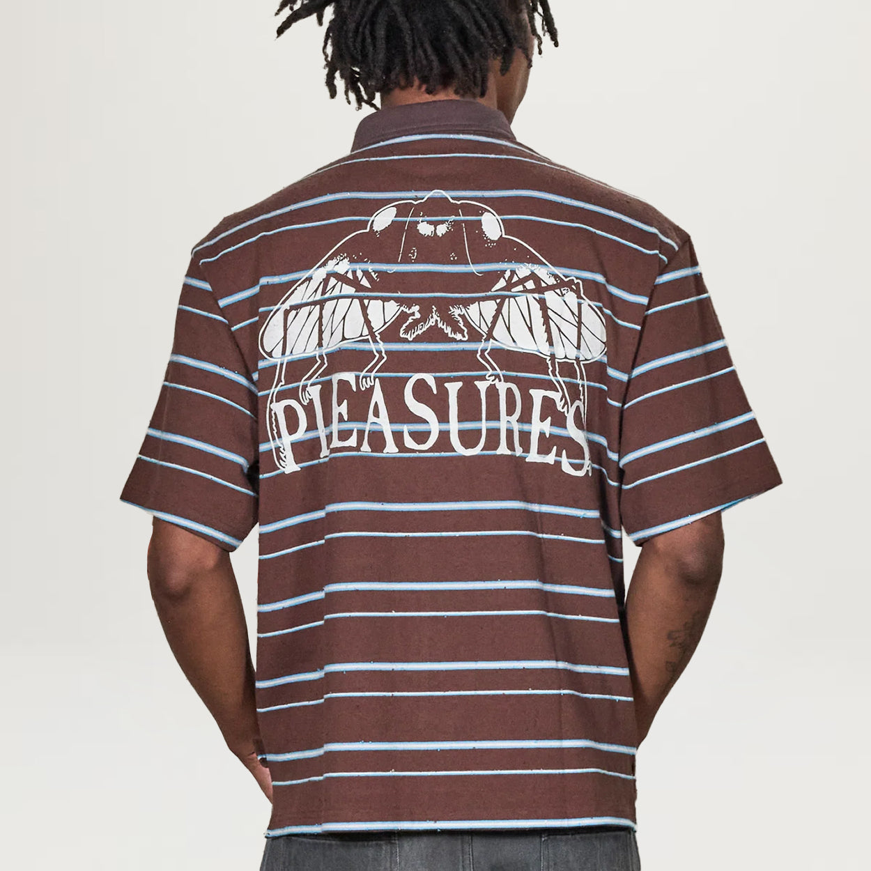 Pleasures Teleport Boxy Polo (Brown)