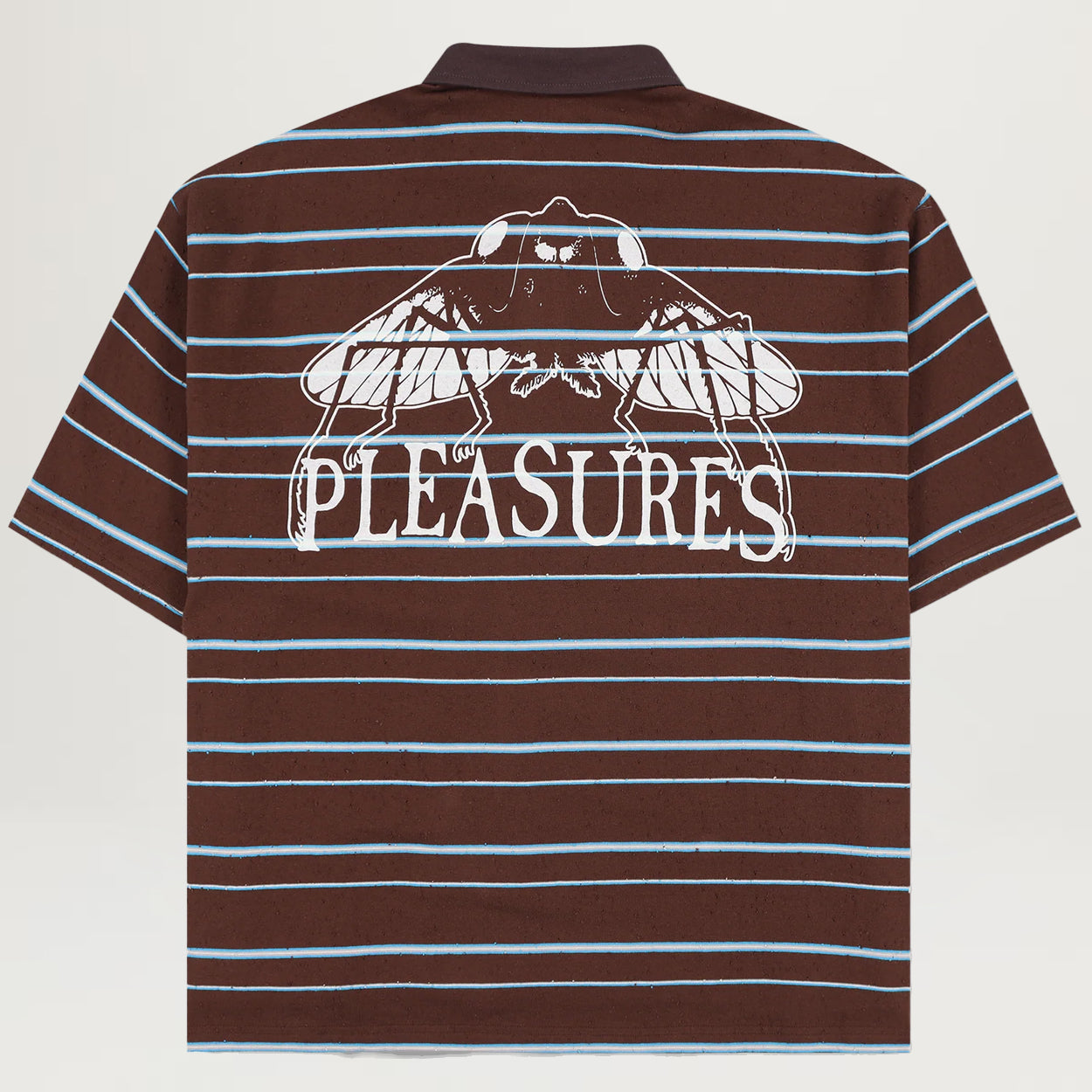 Pleasures Teleport Boxy Polo (Brown)