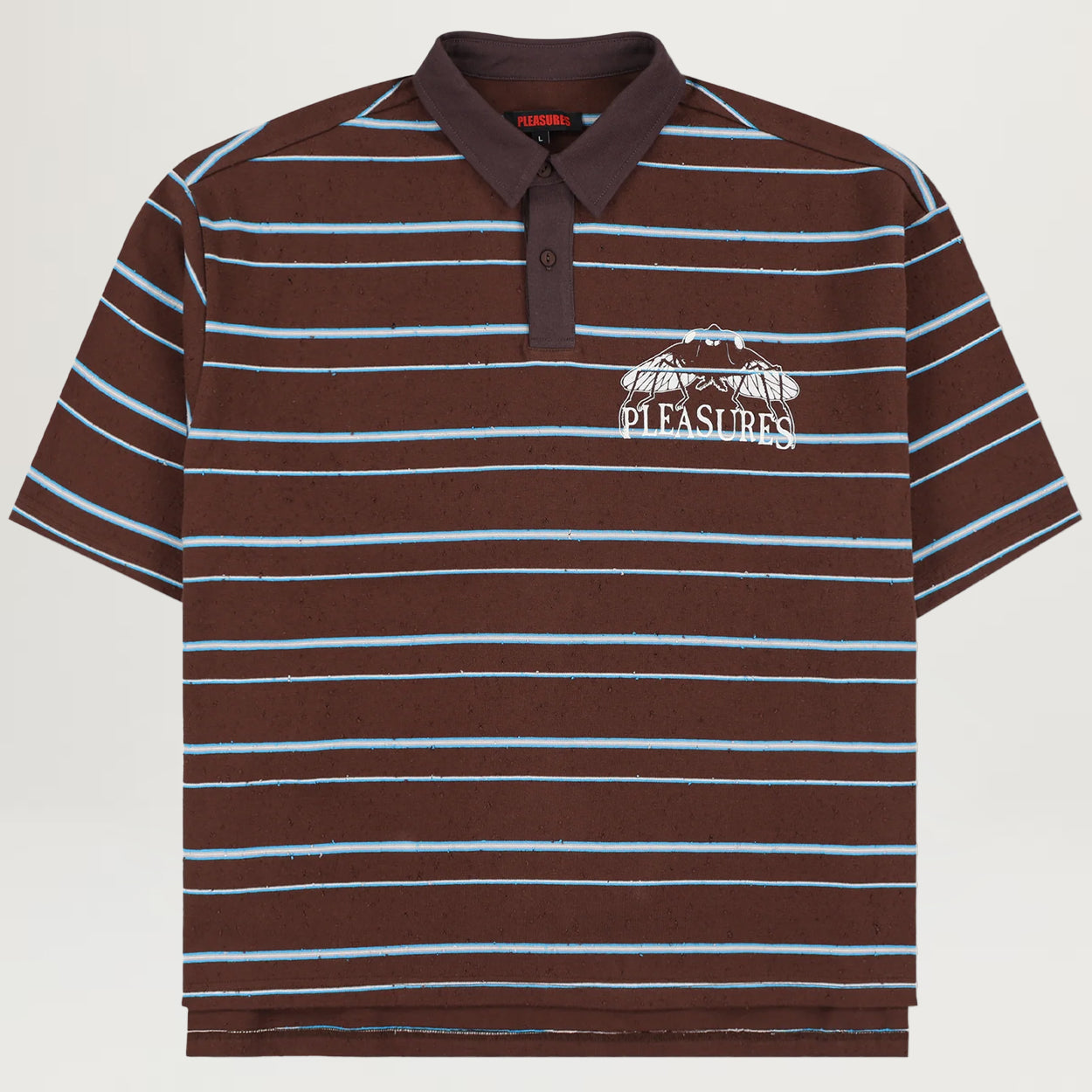Pleasures Teleport Boxy Polo (Brown)
