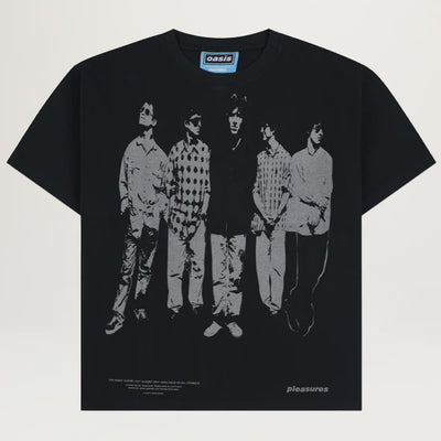 Pleasures X Oasis Definitely Heavyweight Tee (Faded Black)