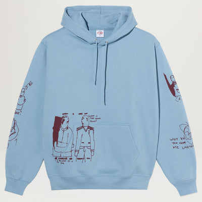 Polar Dave Hoodie | The End (Dove Blue)