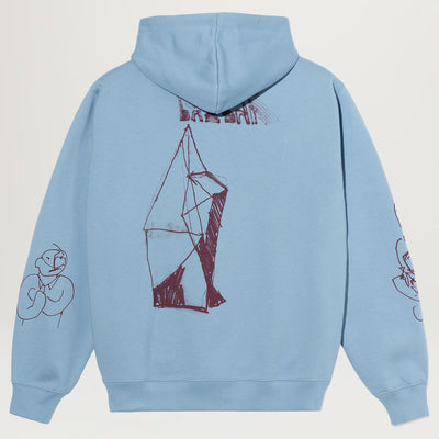 Polar Dave Hoodie | The End (Dove Blue)