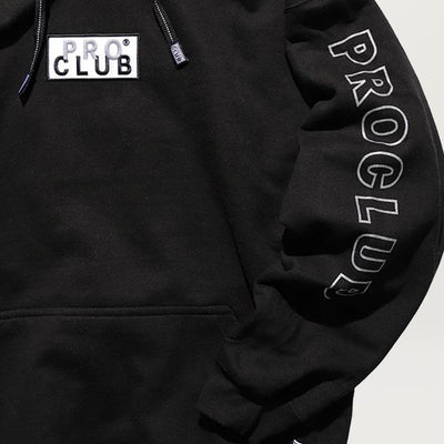 Pro Club Embroidered Logo Hoodie (Black)