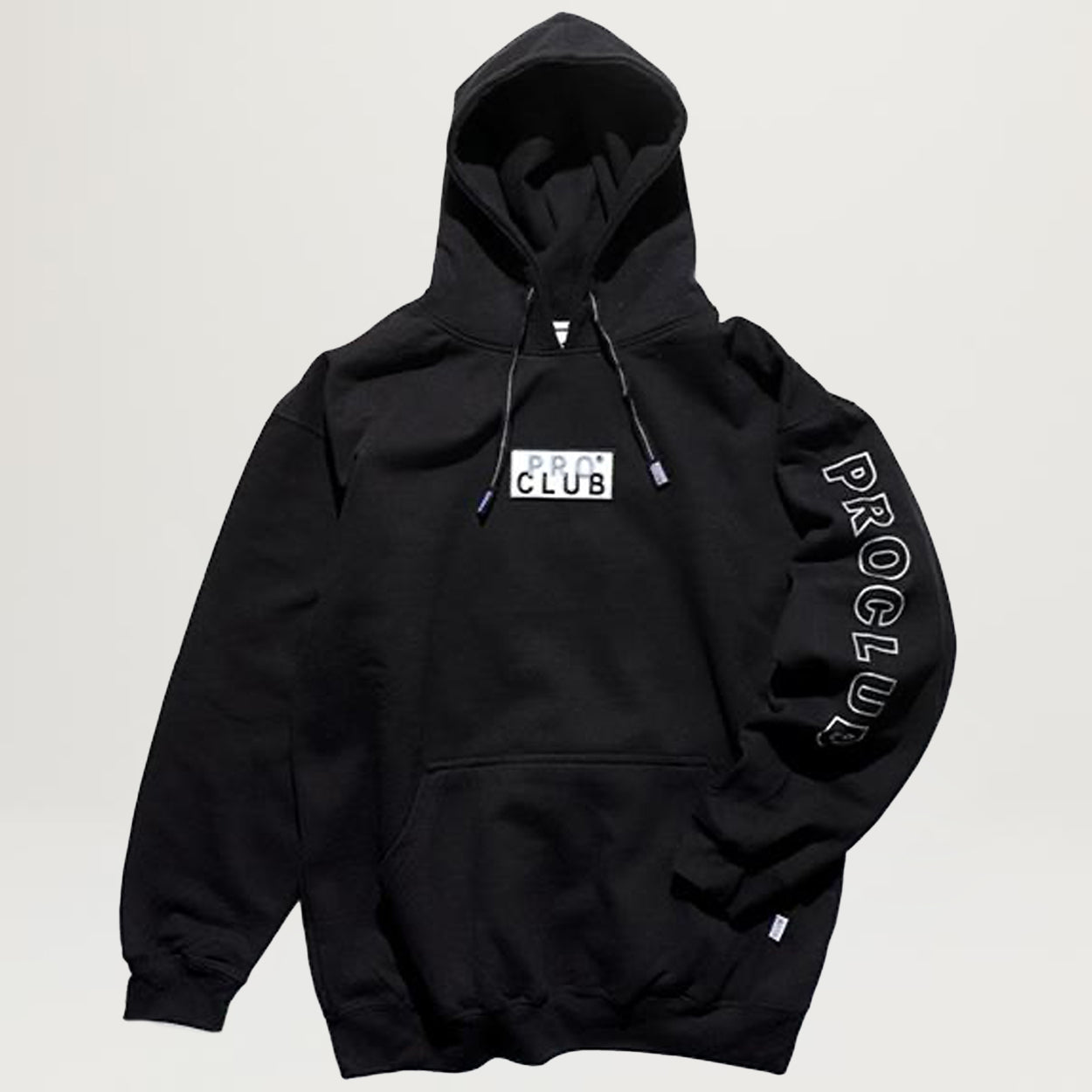 Pro Club Embroidered Logo Hoodie (Black)