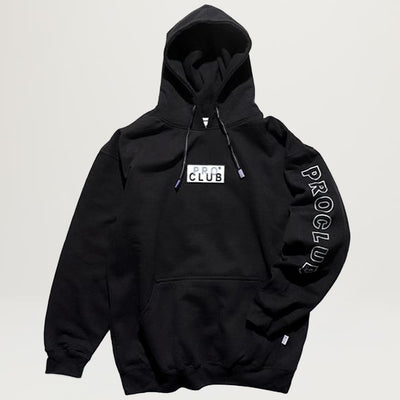 Pro Club Embroidered Logo Hoodie (Black)