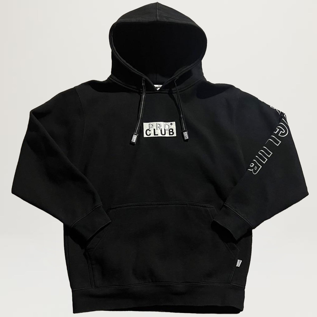 Pro Club Embroidered Logo Hoodie (Black)