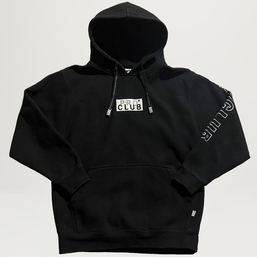 Pro Club Embroidered Logo Hoodie (Black)