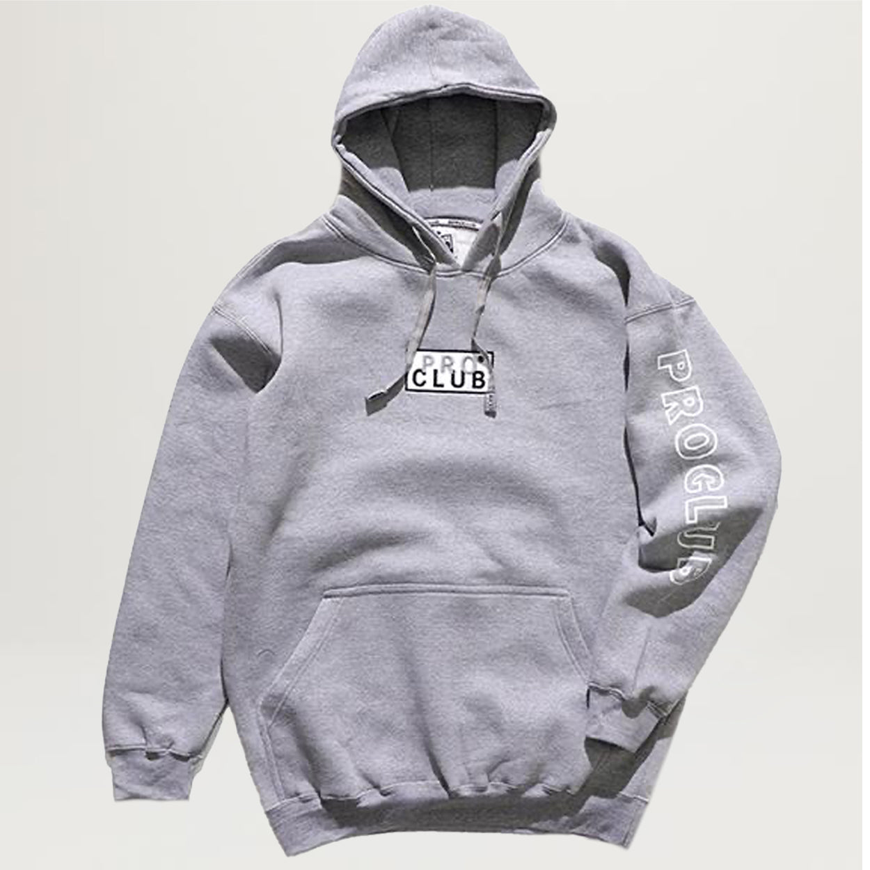 Pro Club Embroidered Logo Hoodie (Grey)