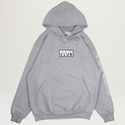 Pro Club Embroidered Logo Hoodie (Grey)