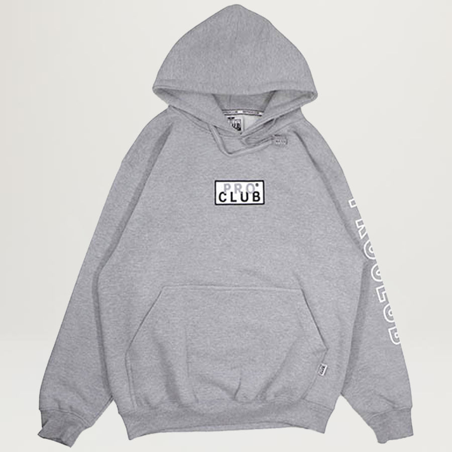 Pro Club Embroidered Logo Hoodie (Grey)