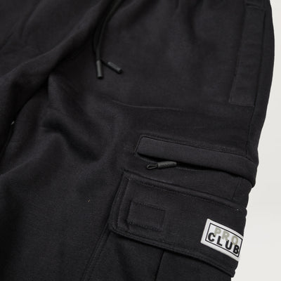 Pro Club Basic Open Leg Cargo Sweatpant (Anthracite Black)