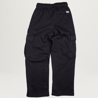 Pro Club Basic Open Leg Cargo Sweatpant (Anthracite Black)