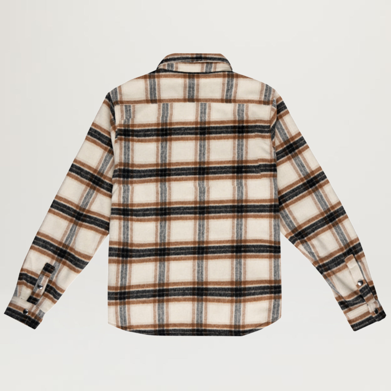 Pro Club Work Shirt Flannel Jacket (Brown Cream Plaid)