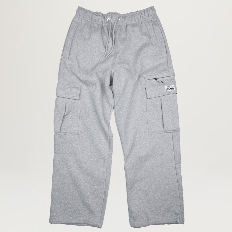 Pro Club Basic Open Leg Cargo Sweatpant (Heather Grey)