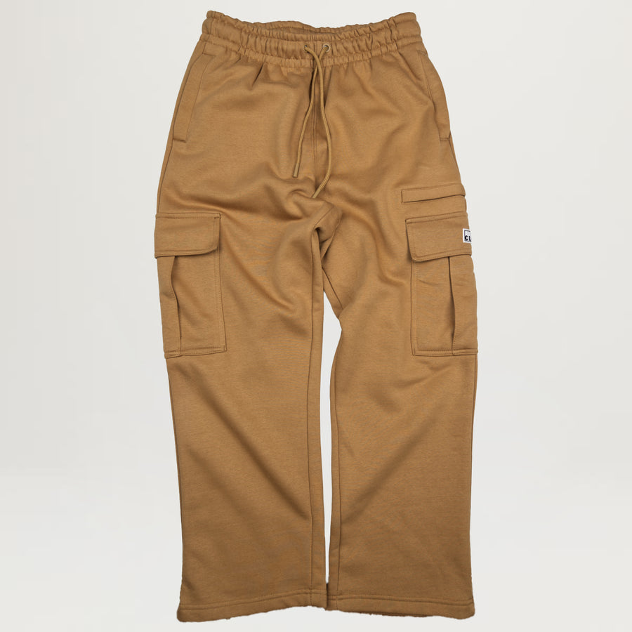 Pro Club Basic Open Leg Cargo Sweatpant (Taupe Haze)