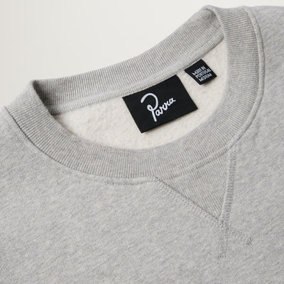 Parra Rounded PAR Crewneck (Heather Grey)