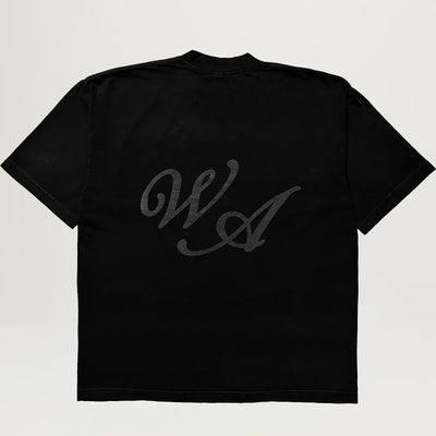 S.V.O. WA Script Tee (Black)