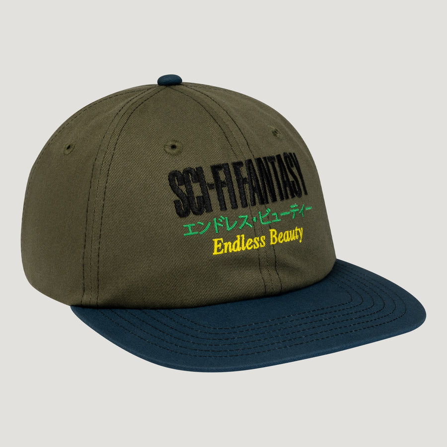 Sci-Fi Fantasy Endless Beauty Hat (Olive/Navy)