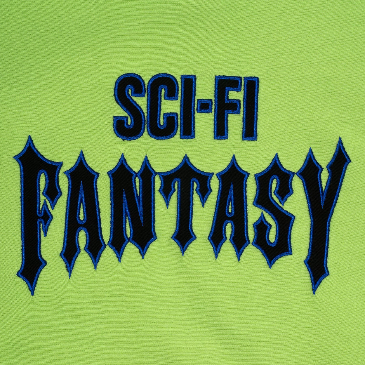 Sci-Fi Fantasy Biker Hoodie (Lime)