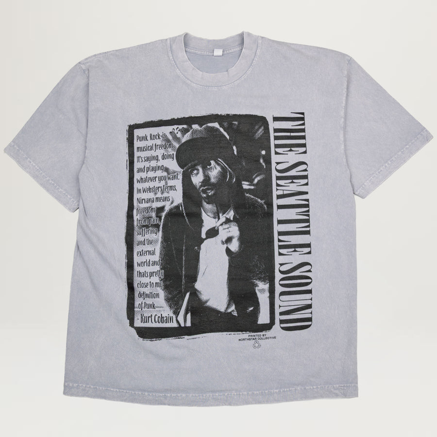 NYC Seattle Sound Tee (Acid Washed Grey)