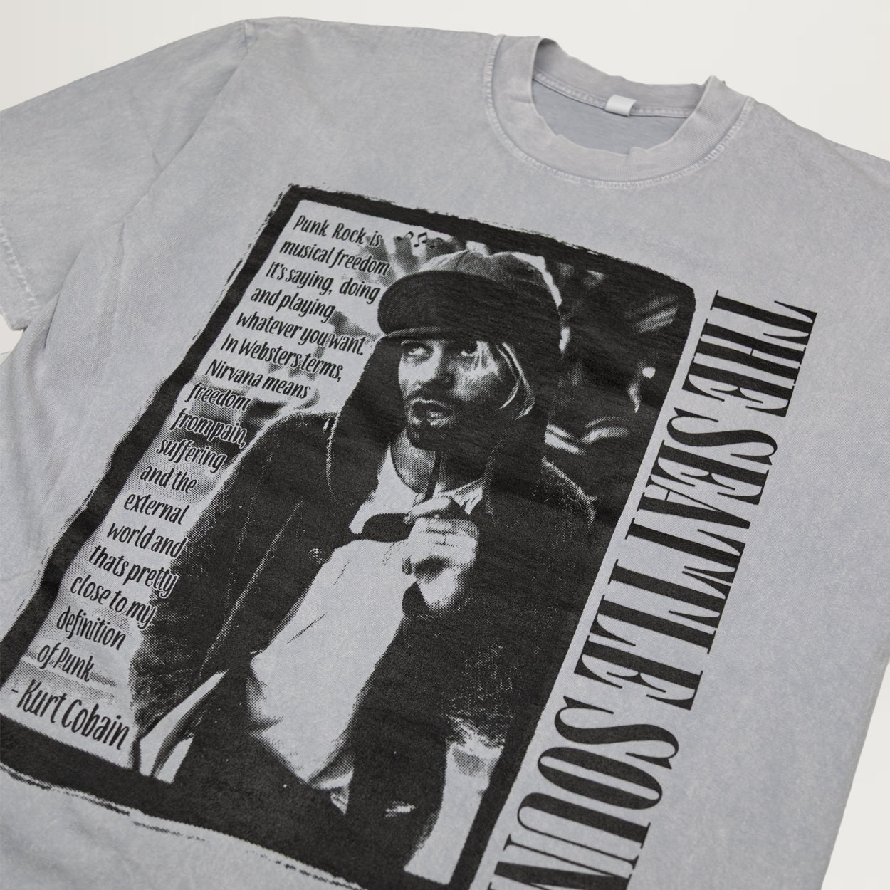 NYC Seattle Sound Tee (Acid Washed Grey)