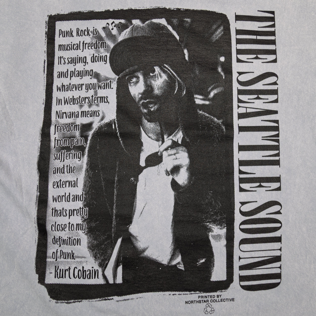 NYC Seattle Sound Tee (Acid Washed Grey)