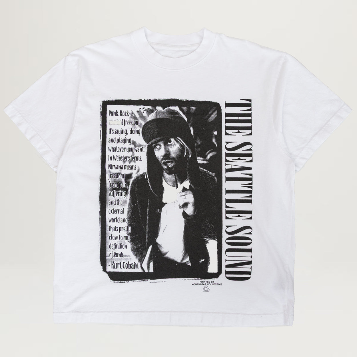 NYC Seattle Sound Tee (White Recycled Cotton)