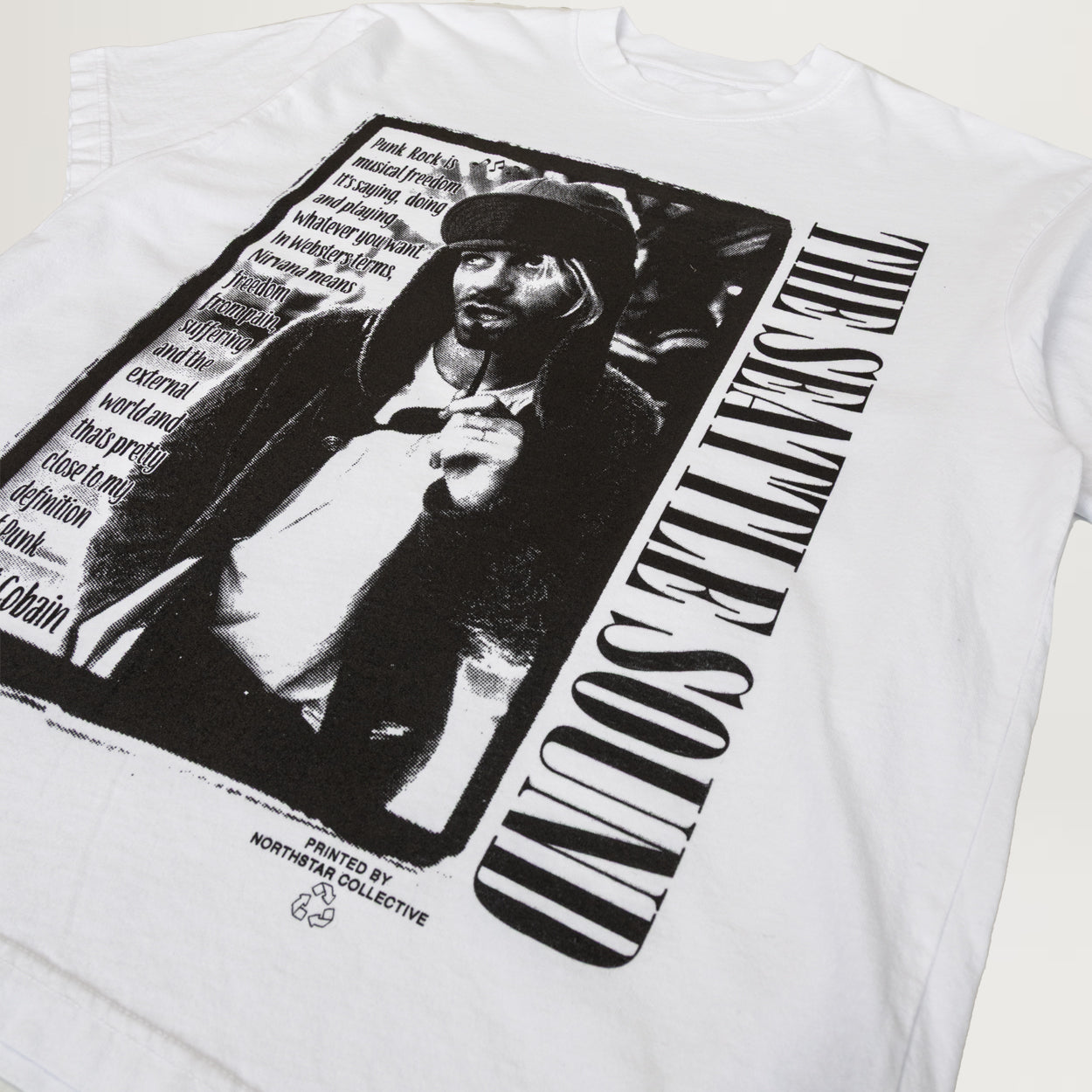 NYC Seattle Sound Tee (White Recycled Cotton)