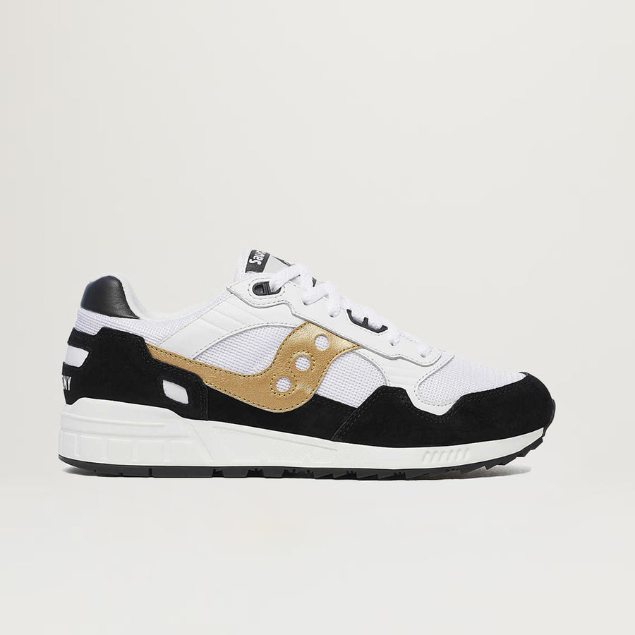 Saucony Shadow 5000 (White/Black/Gold) - Sizes 8.5, 9