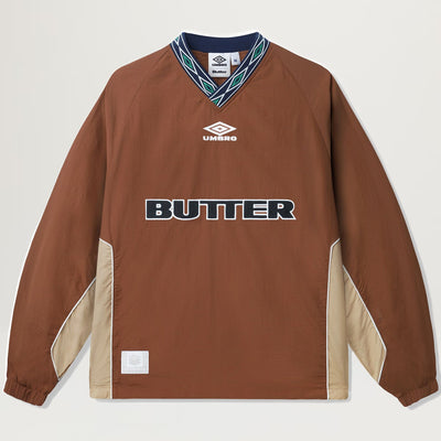 Butter Goods X Umbro Training Pullover (Chocolate/Tan)