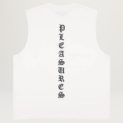 Pleasures Sorrow Sleeveless Tee (White)