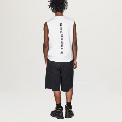 Pleasures Sorrow Sleeveless Tee (White)