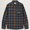 Butter Goods Swirl Plaid Shirt (Blue/Orange)