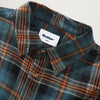 Butter Goods Swirl Plaid Shirt (Blue/Orange)