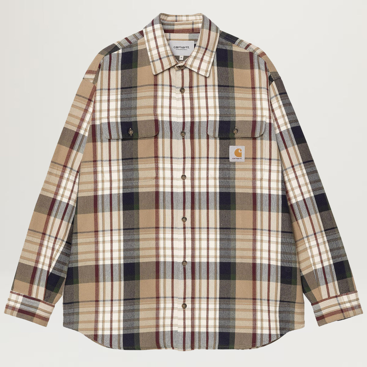 Carhartt WIP Tamblyn Check L/S Shirt (Leather)