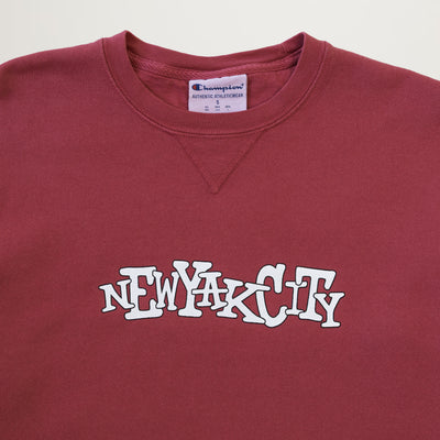 NYC Think Outside The Box Crewneck (Crimson)
