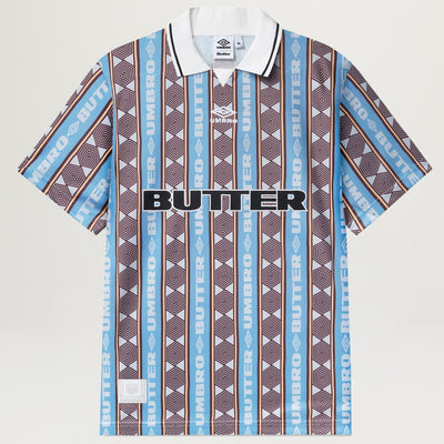 Butter Goods X Umbro Vert Jersey (Sky/Brown)