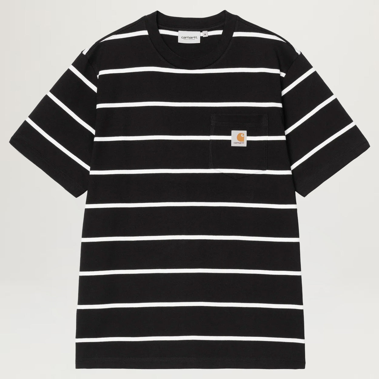 Carhartt WIP Aiken Pocket Tee (Aiken Stripe/Black)
