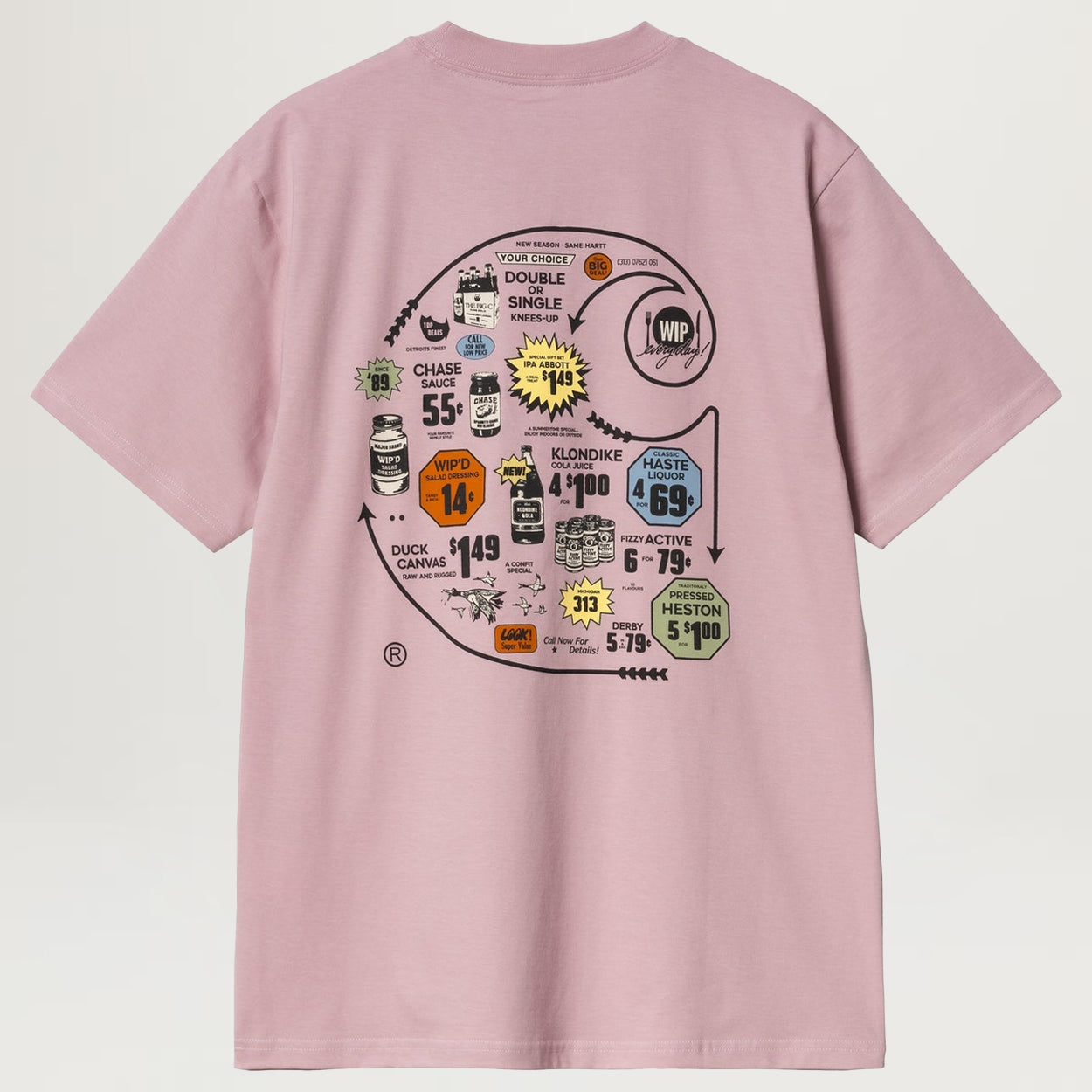 Carhartt WIP Catalogue C Logo Tee (Hortensia)