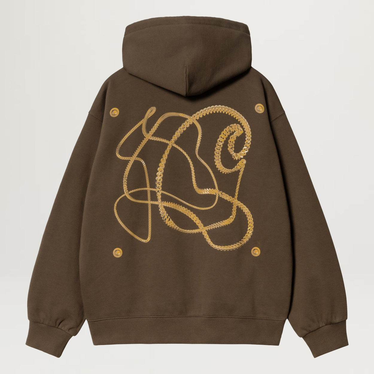 Carhartt WIP Hooded Charm Link Sweatshirt (Liberica/Gold)