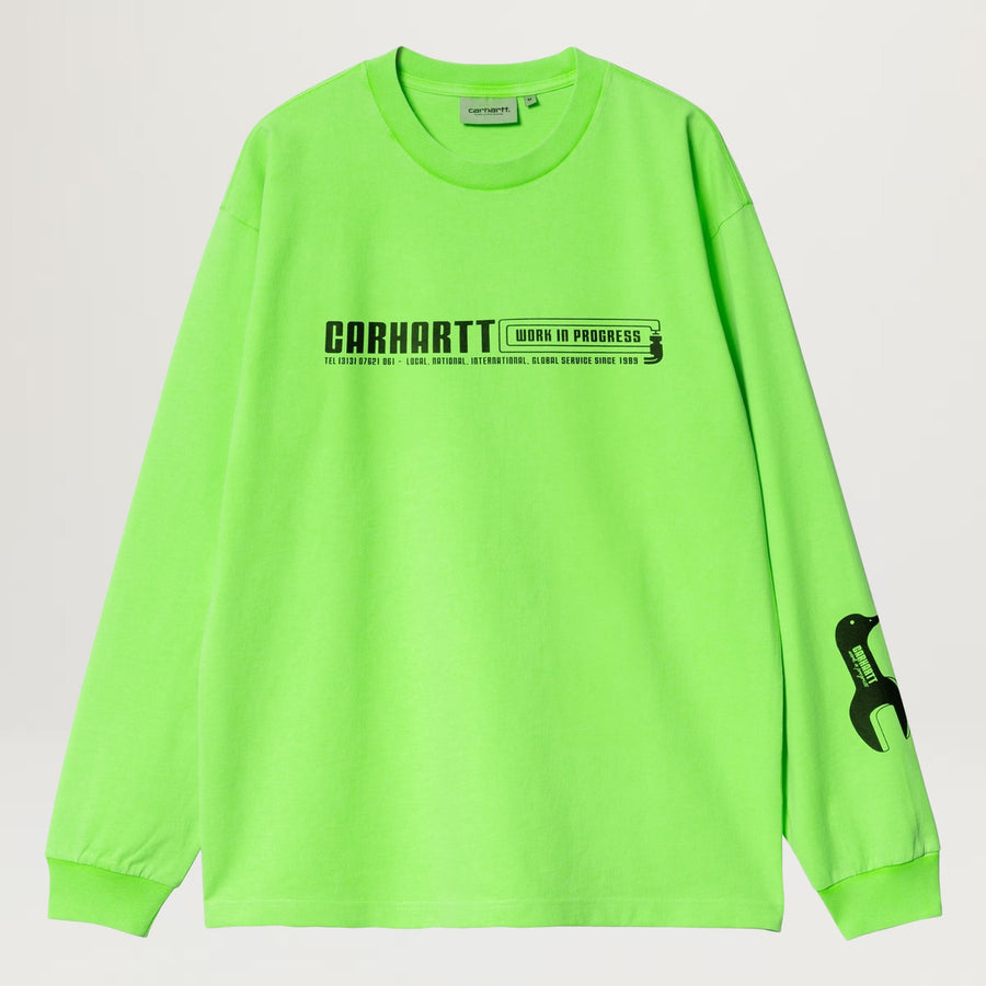 Carhartt WIP Industry L/S Tee (Lumo Green/Black)