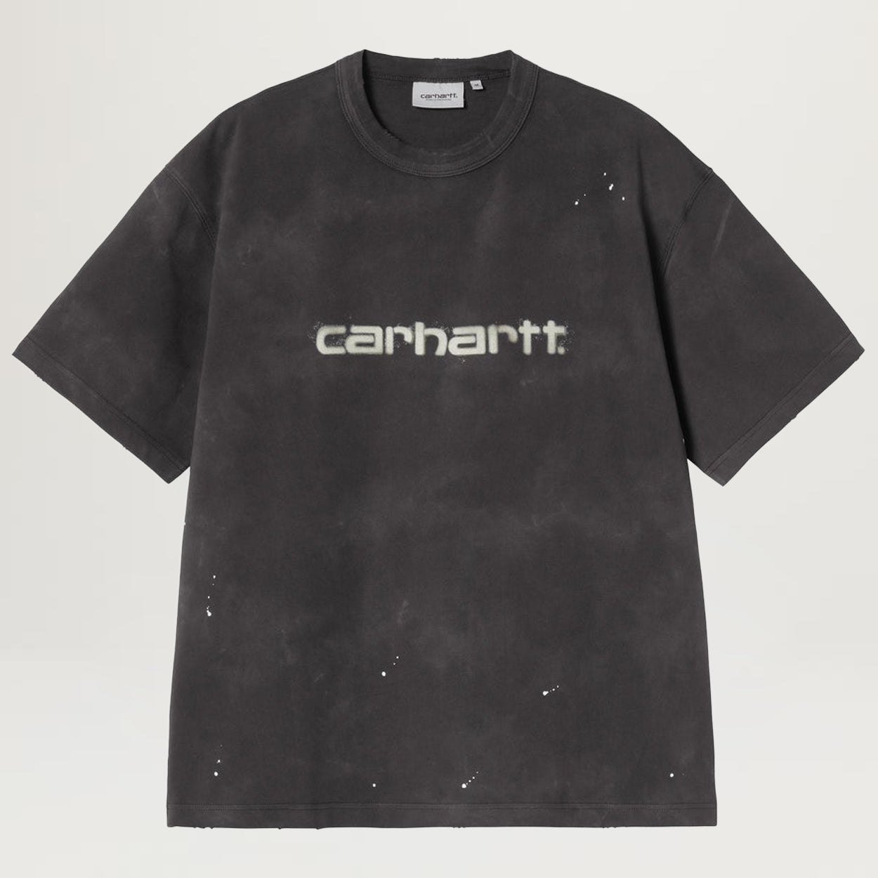 Carhartt WIP Painter Tee (Black Destroy Wash, Splatter)