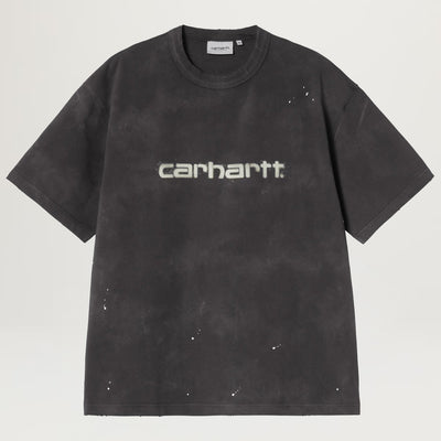 Carhartt WIP Painter Tee (Black Destroy Wash, Splatter)