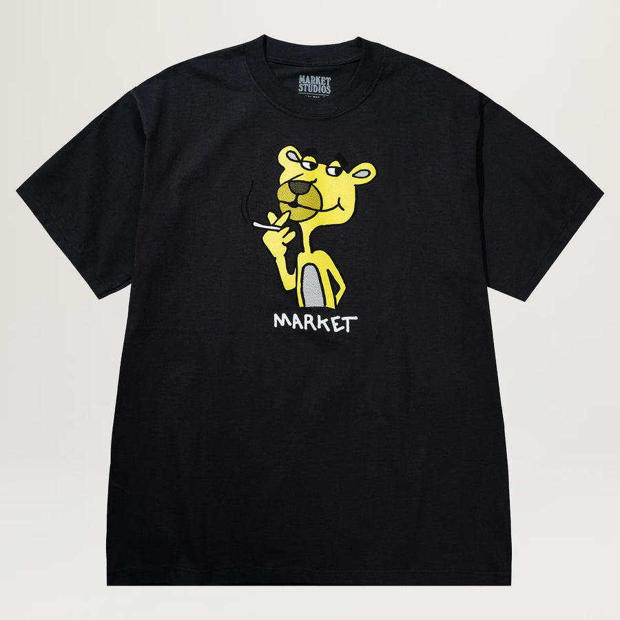Market Yellow Panther Tee (Black)